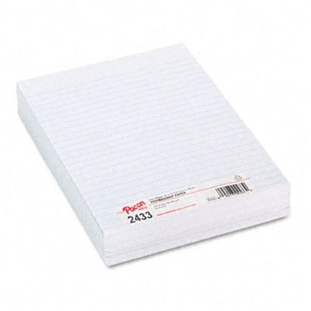 PACON CORPORATION Pacon 2433 Essay/Composition Paper  Ruled  No Margin  8-1/2 x 11  White  500 Sheets/Ream 2433